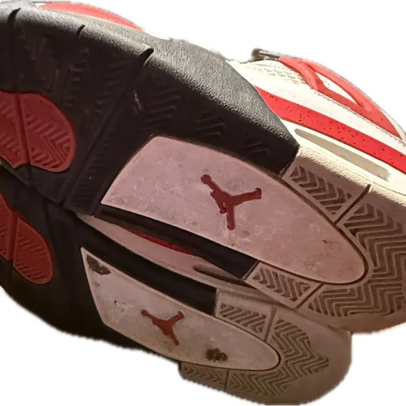 Jordan White and Red Sneakers - Picture 5 of 5